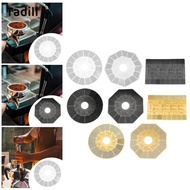 [dksqer] Coffee Grind Measuring Ruler Coffee Bean Grind Measuring Accessories for Bar Card Gold