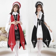 Pre-Order * lolita Gothic lolita Cross Witch Dark Strap Dress One-Piece Dress Halloween Religious St