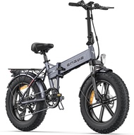 ENGWE 750W Folding Electric Bike for Adults 20" 4.0 Fat Tire Mountain Beach Snow Bicycles Aluminum E