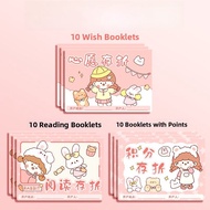 Primary School Student Wish Savings Account Reading Log Stamp Card Kindergarten Children Wish Saving