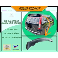 Honda Stream Mugen Rear Spoiler Material Fiber (FRP) Without Paint