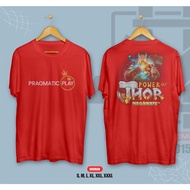 KAOS PRAGMATIC PLAY POWER OF THOR LENGAN PENDEK COTTON COMBED 30S