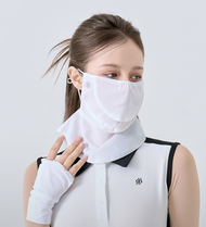 [🚚จัดส่งไว้] BAILY WHITE UV Protect Golf Mask