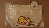 三麗鷗正版 療癒悠閒 溫泉蛋 懶懶蛋 蛋黃哥 Gudetama 蛋包飯 米白底便當袋手提袋 便當包 帆布手提包 環保袋