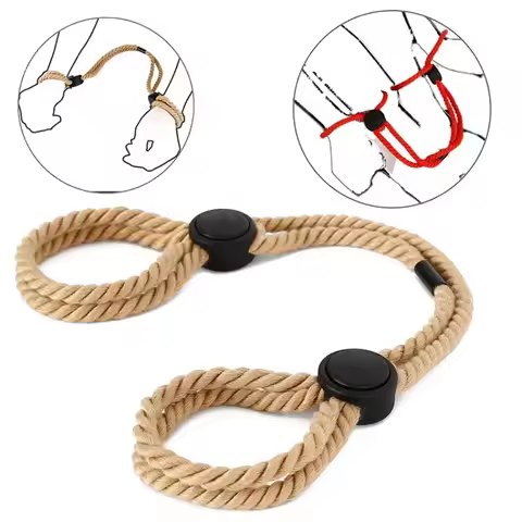 Adjustable Erotic Slave Bdsm Bondage Restraint Rope Shackles Handcuffs Fetish Binding Toys Adult for