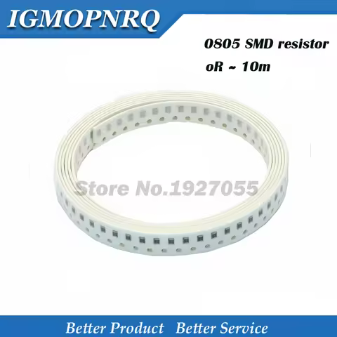 100Pcs 0805 SMD 1/4W 0R ~ 10M chip resistor 5% 0.1R 0.28R 10R 100R 220R 330R 470R 1K 4.7K 10K 47K 10
