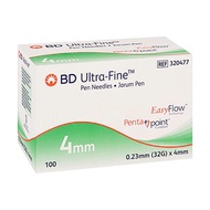 BD ULTRA-FINE PEN NEEDLE 4MMX32G 100'S EXP: 28/02/29