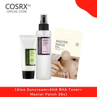Cosrx Acne Beginner Set(Aloe Suncream+AHA BHA Toner 150ml+Master Patch 36s)