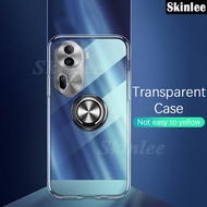 New Design Case For OPPO Reno 11 Pro Case Transparent Clear Ring Stand Soft Anti-fall Cases for OPPO Reno 11 11F Back Cover