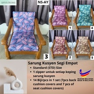 Sarung Kusyen Segi Empat bdAYbaBBbfBG Standard STD 14pcs in 1 set 2 Square Cushion Cover