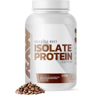 RAW Whey Isolate Protein Powder, Cold Brew - 100% Grass-Fed Sports Nutrition Whey Protein Powder for