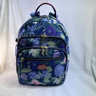 Bonnie 專櫃包包3124 紫蘿蘭印花配歐洲植鞣牛皮 展現個人魅力多格層後背包 $4990