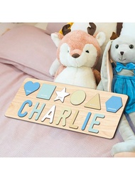 Wooden Personalized Name Puzzles For Toddlers 1-3+, Custom Puzzles, Puzzle, Personalized Name Puzzle