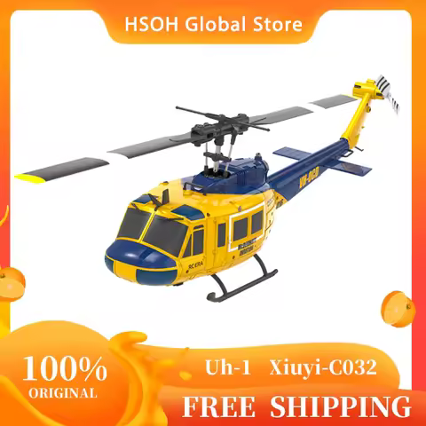 RC ERA UH-1 Huey 2.4G Remote Control Helicopter 6-CH 6-axis Gyroscope One-Key Inverted Aerobatic Int