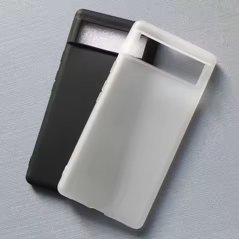 2Pcs Phone Cases for Google Pixel 6 Pro 6A Pixel6 Pixel6Pro Soft TPU Matte Frosted Transparent Case 
