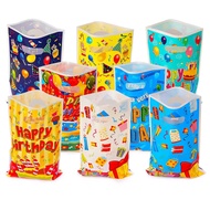 10-30pcs Children's Birthday Party Pearlescent Film Wedding Plastic Gift Bag Candy  Biscuit Packing 