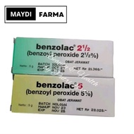 Benzolac 2,5% & Benzolac 5% - krim jerawat