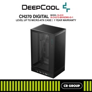 DEEPCOOL CH270 DIGITAL / CH270 DIGITAL WH PC Case - Black/White (1Yr Warranty)