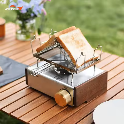 Thous Winds KOVEA CUBE Gas Stove Accessories Adaptation to KOVEA, KOVEA Side Plate Brass Knob Grill 