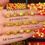 AA5 DIY charm gold 916 Car Money Transfer Beads/Room Gold Bracelet charm gold 916