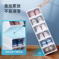 美丽雅（MARYYA） 鞋盒透明塑料翻盖收纳盒鞋架鞋子收纳箱鞋柜加厚防潮防尘收纳柜 6个装【41码内鞋子可用】