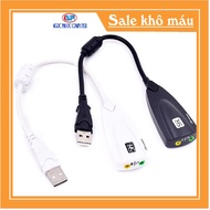 [Usb ra sound] Usb chuyển thành card âm thanh cực chất 7.1 - 5HV2 có dây có thể sử dụng cho máy tính