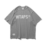 เสื้อยืดคอกลมแขนสั้นทรงหลวมสไตล์ญี่ปุ่นสำหรับผู้ชาย WTAPS WTVUA รุ่นจำกัดพิเศษที่ซ่อนไว้ โลโก้ตัวอัก