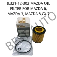 (L321-12-302)MAZDA OIL FILTER FOR MAZDA 6, MAZDA 3, MAZDA 8,CX-7