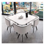 Round Dining Table And Chair Set, Dining Table and Chair Set 4 P 並行輸入品