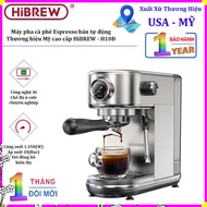 Semi-automatic Espresso, Cappuccino, Latte coffee maker. Premium American brand HiBREW - H10B.