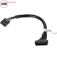 BS 19/20 Pin USB 3.0 Female To 9 Pin USB 2.0 Male Motherboard Header Adapter Cord Cable High Quality