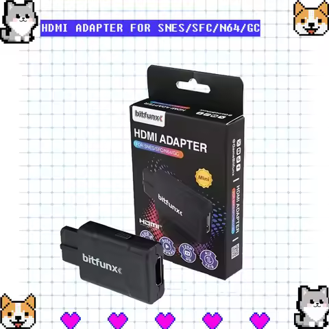 BitFunx 720P 1080P HDMI Adapter For Nintendo Gamecube/N64 to HDMI Video Adapter Converter 4:3/16:9 A