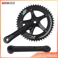 48T 166mm Single Speed Crankset Fixed Gear Square Taper Alumniun Alloy Sprocket Fixed Sprocket Crank