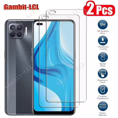 9H HD Original Protection Tempered Glass For OPPO Reno4 Lite F17 Pro 4G 5G 6.43" Reno 4 Screen Prote