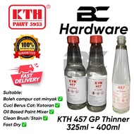 325ml - 400ml KTH 457 GP Paint Thinner Solvent / Thinner Bottle Minyak Tanah Tina Botol Kaca