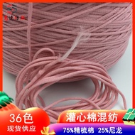 Cotton Nylon Core Filling Yarn 25% Nylon 75% Combed Cotton Core Filling Cotton High-Speed Strap Yarn