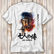 Akira Kurosawa Japanese 80S Movie Seven Samurai T Shirt Top Tee Unisex 4075