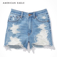 American Eagle Strigid Denim Mom Shorts กางเกง ยีนส์ ผู้หญิง ขาสั้น มัม  (EWSS 033-7423-851)