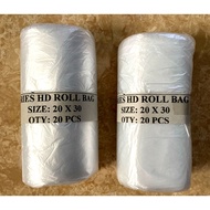 (20PCS) 20x30"  Roll Bag  【For Laundry Use, Water Gallon Cover, Plastic Cover, Trashbag, Etc】