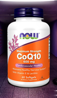 CoQ10 400 MG w/ Vitamin E &amp; Sunflower Lecithin by NOW FOODS
