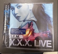 (絕版珍藏 恕不議價）gem live 鄧紫棋  x.x.x. live G.E.M. X.X.X. LIVE 2CD 香港版 絕版全新未開封 GEM 鄧紫棋2013年 現場錄音原聲 2CD第一版 藍