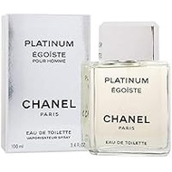 Chanel Egoist Platinum EDT SP, 3.4 fl oz (100 ml) (Genuine Domestic Product) Gift, Present, Ribbon Wrapped, Shopper Included
