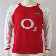 original 02-03 Arsenal Vintage Jersey 04-05 Season Home 14 Henry Bergkamp Long Short Sleeve Football