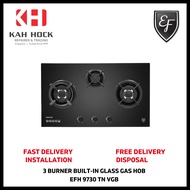 EF EFH9730 TN VGB 3 BURNER GLASS GAS HOB - 2 YEARS MANUFACTURER WARRANTY + FREE DELIVERY