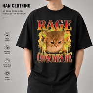 Funny Meme T-Shirt Cat Meme, Funny Oversize T-Shirt, Premium Cotton 4-Way Men and Women