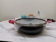 medical stone wok non-stick wok cover 32cm×11cm麥飯石炒鍋不粘鍋包鍋蓋
