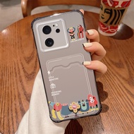 Crystal Card Slot Case'For Redmi K50 Ultra/K60 Ultra/K70E/9 Power/9T/9/9 Prime/9AT/9i/9A/9i Sport/9A