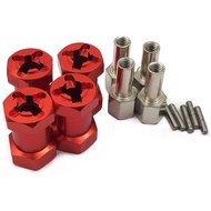FainWan 4-Pack 12mm Wheel Hex Hub 20mm Extension Adaptor Longer Combiner Coupler untuk 1/10 RC Crawl