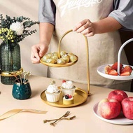 New Nordic Style Light Luxury Fruit Plate Double Layer Candy Plate Commercial Front Desk Creative In
