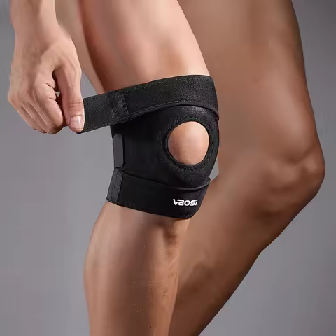 1Pcs Outdoor Patella Protector Patella Knee Brace Adjustable Soft Patella Protect Band Damping Comfo